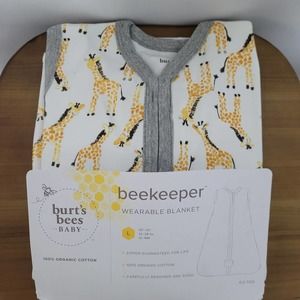 Burt’s Bees Giraffe Wearable Blanket, size Large